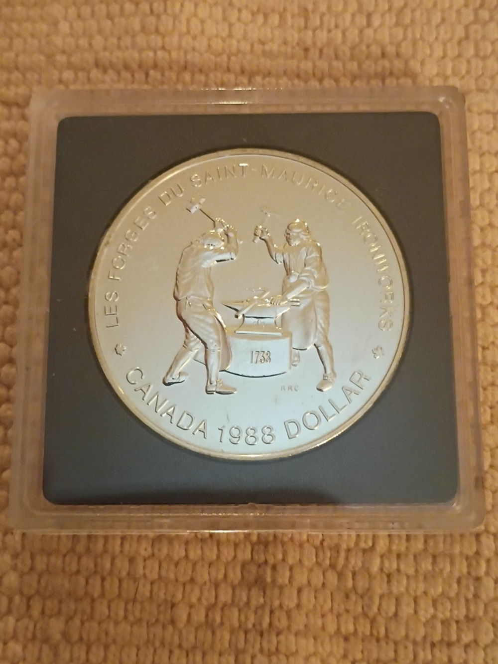 1988 Silver "Iron Workers" Royal Canadian Mint Special Edition Proof